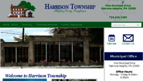 What Harrisontwp.com website looked like in 2018 (7 years ago)