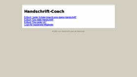 What Handschrift-coach.de website looked like in 2018 (6 years ago)