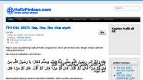 What Hafizfirdaus.com website looked like in 2018 (5 years ago)