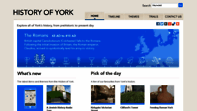 What Historyofyork.org.uk website looked like in 2018 (5 years ago)