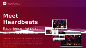 What Heardbeats.com website looked like in 2018 (6 years ago)