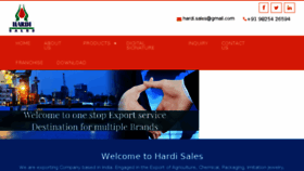 What Hardisales.com website looked like in 2018 (5 years ago)