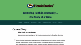 What Heroicstories.org website looked like in 2018 (5 years ago)