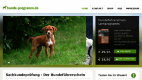What Hunde-programm.de website looked like in 2018 (6 years ago)