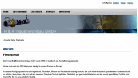 What Hr-industrierohrbau.de website looked like in 2018 (5 years ago)