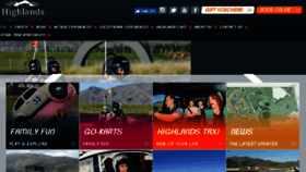What Highlands.co.nz website looked like in 2018 (6 years ago)