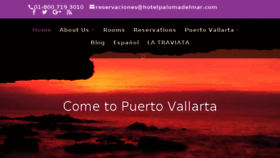 What Hotelpalomadelmar.com website looked like in 2018 (5 years ago)