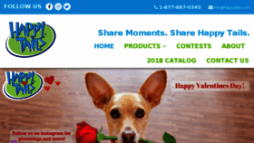 What Happytails.com website looked like in 2018 (5 years ago)