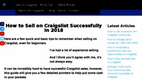 What Howtoselloncraigslistebook.com website looked like in 2018 (6 years ago)