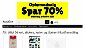 What Haandlavet.dk website looked like in 2018 (6 years ago)