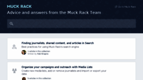 What Help.muckrack.com website looked like in 2018 (5 years ago)