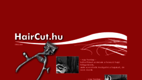 What Haircut.hu website looked like in 2018 (5 years ago)
