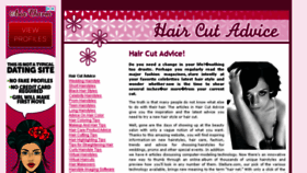 What Haircutadvice.com website looked like in 2018 (5 years ago)