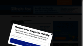 What Hospitalnews.com website looked like in 2018 (5 years ago)