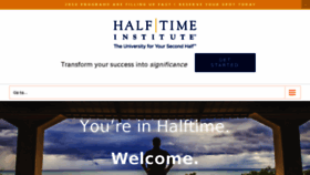 What Halftime.org website looked like in 2018 (5 years ago)