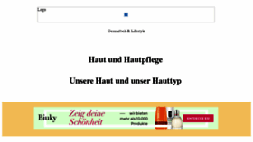 What Hautcreme-info.de website looked like in 2018 (5 years ago)