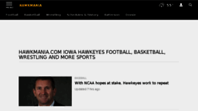What Hawkmania.com website looked like in 2018 (5 years ago)