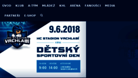 What Hcvrchlabi.cz website looked like in 2018 (5 years ago)