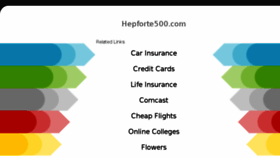 What Hepforte500.com website looked like in 2018 (5 years ago)
