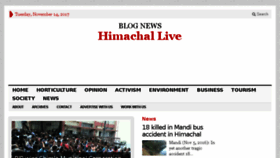 What Himachallive.com website looked like in 2018 (5 years ago)