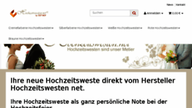 What Hochzeitswesten.net website looked like in 2018 (5 years ago)