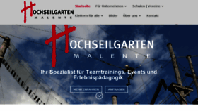 What Hochseilgarten-malente.de website looked like in 2018 (6 years ago)