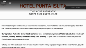 What Hotelpuntaislita.com website looked like in 2018 (5 years ago)