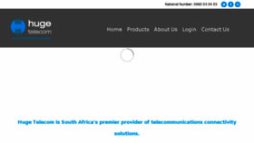 What Hugetelecom.co.za website looked like in 2018 (5 years ago)