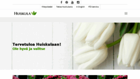 What Huiskula.fi website looked like in 2018 (5 years ago)
