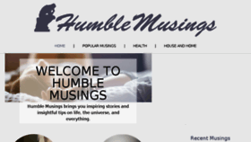 What Humblemusings.com website looked like in 2018 (5 years ago)