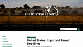What Huntingreport.com website looked like in 2018 (5 years ago)