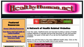 What Healthyhuman.net website looked like in 2018 (5 years ago)