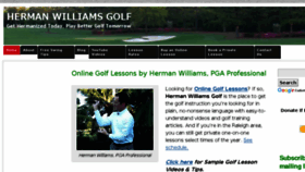 What Hermanwilliamsgolf.com website looked like in 2018 (5 years ago)