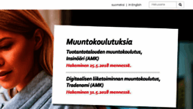 What Hakeminen.centria.fi website looked like in 2018 (6 years ago)