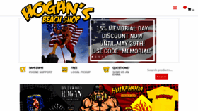 What Hogansbeachshop.com website looked like in 2018 (5 years ago)