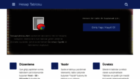 What Hesaptablosu.net website looked like in 2018 (5 years ago)