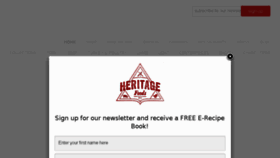 What Heritagefoods.com website looked like in 2018 (5 years ago)