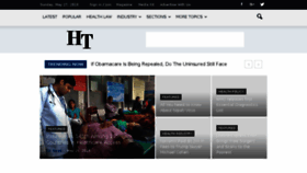 What Healthcaretimes.org website looked like in 2018 (5 years ago)