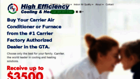 What Highefficiencyinc.com website looked like in 2018 (5 years ago)