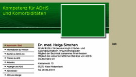 What Helga-simchen.info website looked like in 2018 (5 years ago)