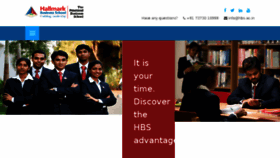 What Hbs.ac.in website looked like in 2018 (5 years ago)