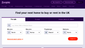 What Houseprice.co.uk website looked like in 2018 (5 years ago)