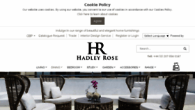 What Hadleyrose.co.uk website looked like in 2018 (5 years ago)