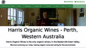 What Harrisorganicwine.com.au website looked like in 2018 (5 years ago)