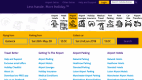 What Holidayextras.com website looked like in 2018 (5 years ago)