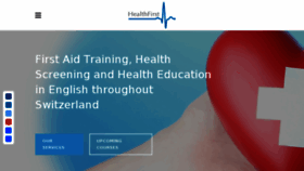 What Healthfirst.ch website looked like in 2018 (5 years ago)