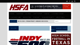What Highschoolfootballamerica.com website looked like in 2018 (5 years ago)