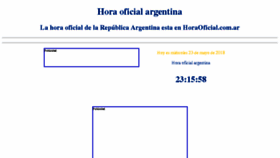 What Horaoficial.com.ar website looked like in 2018 (5 years ago)