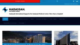 What Hadassahinternational.org website looked like in 2018 (5 years ago)