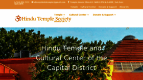 What Hindutemplealbany.org website looked like in 2018 (5 years ago)